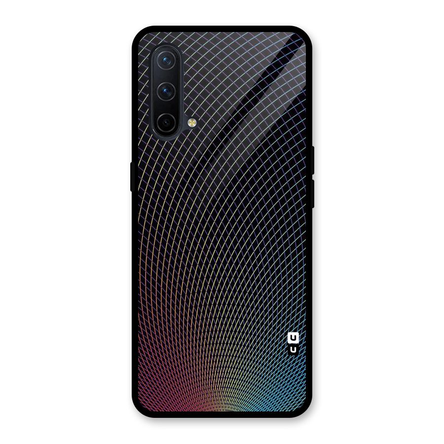 Check Swirls Glass Back Case for OnePlus Nord CE 5G