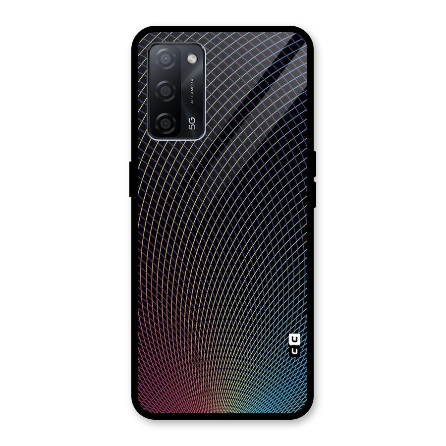 Check Swirls Glass Back Case for Oppo A53s 5G