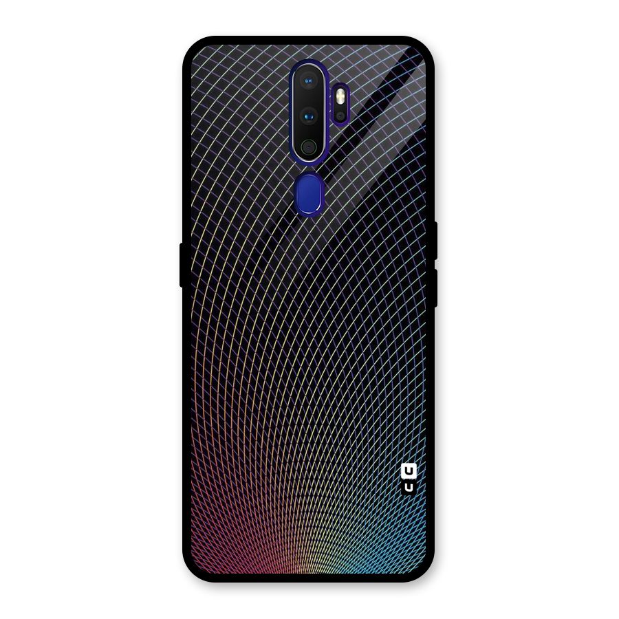 Check Swirls Glass Back Case for Oppo A9 (2020)