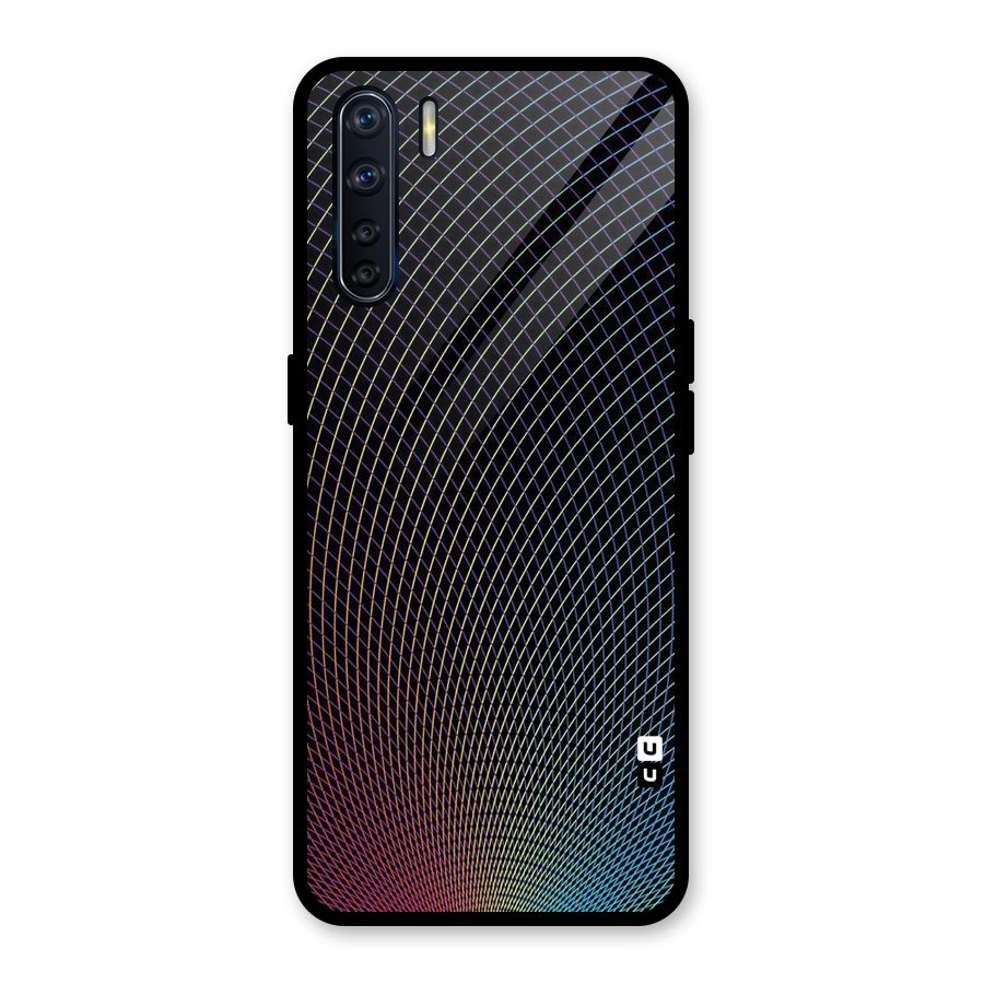 Check Swirls Glass Back Case for Oppo F15