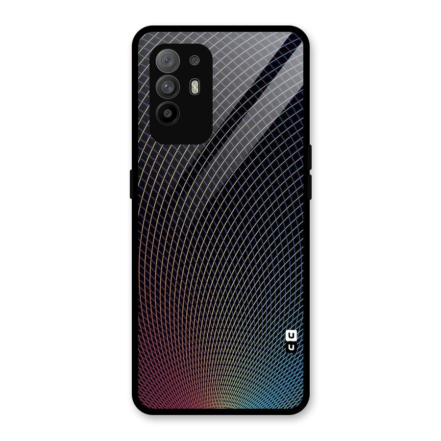 Check Swirls Glass Back Case for Oppo F19 Pro Plus 5G