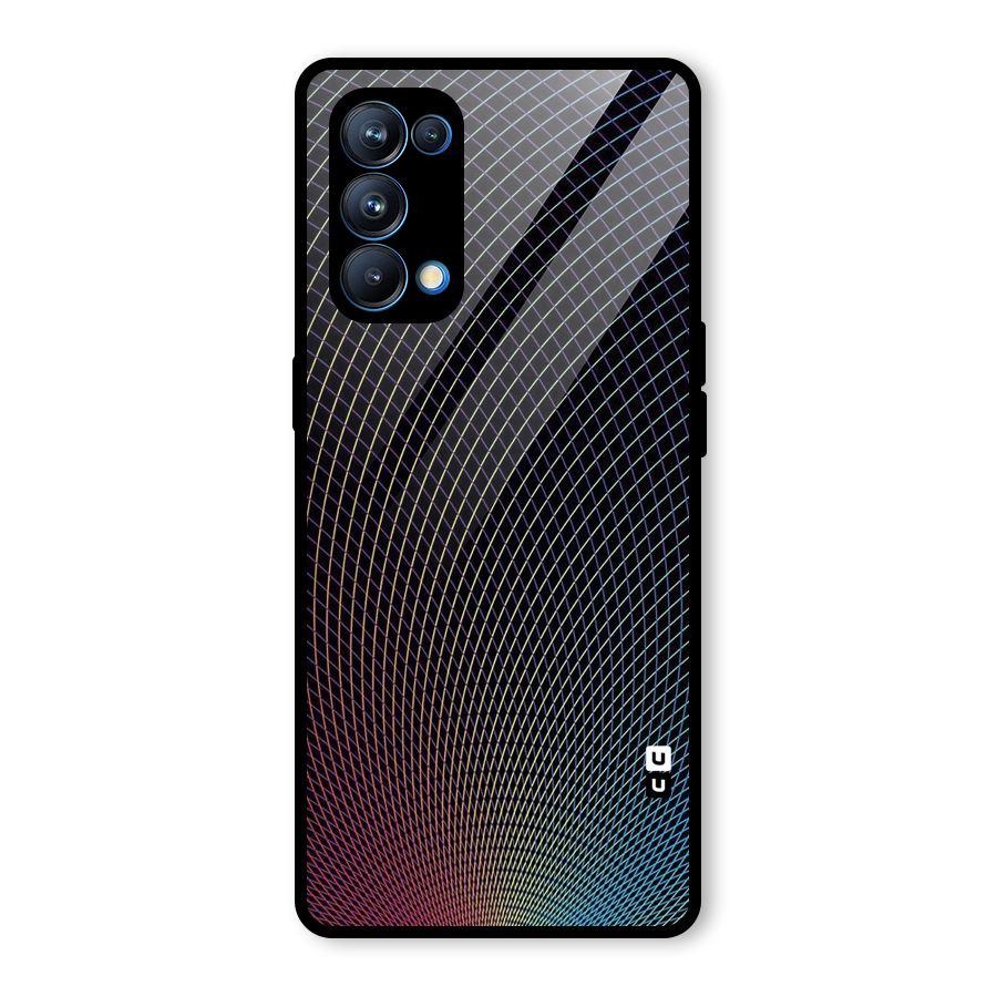Check Swirls Glass Back Case for Oppo Reno5 Pro 5G