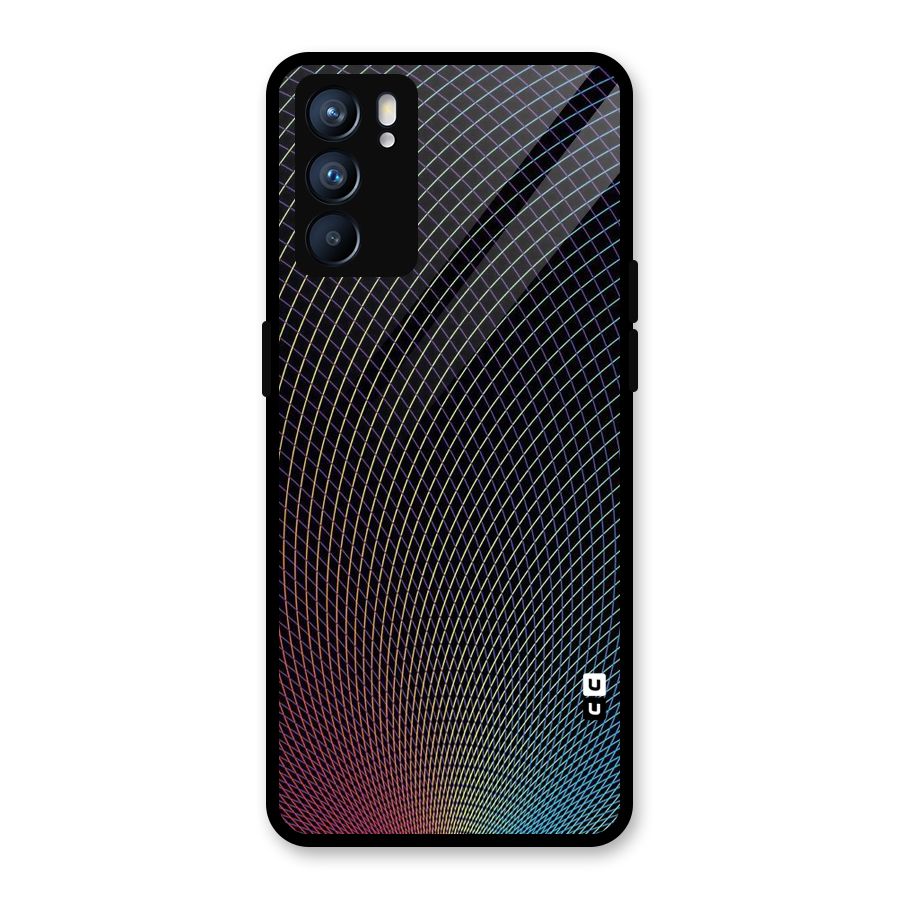 Check Swirls Glass Back Case for Oppo Reno6 5G