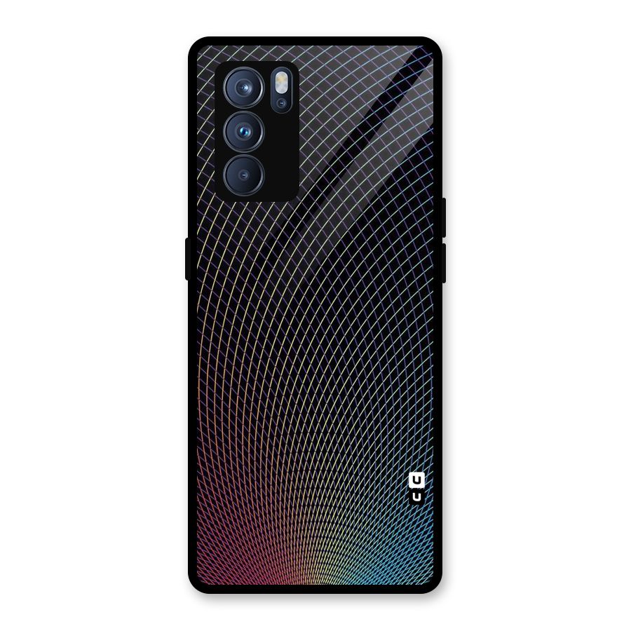Check Swirls Glass Back Case for Oppo Reno6 Pro 5G