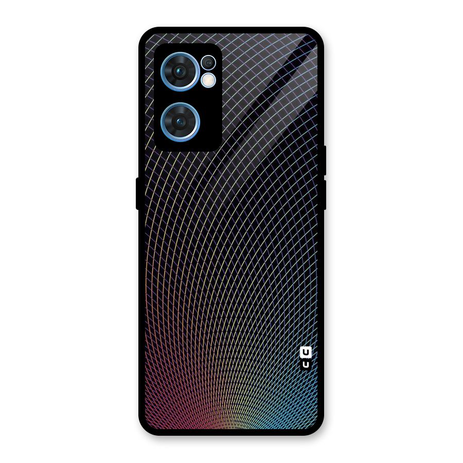 Check Swirls Glass Back Case for Oppo Reno7 5G
