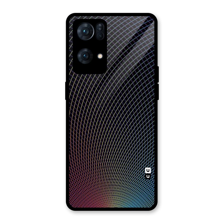 Check Swirls Glass Back Case for Oppo Reno7 Pro 5G