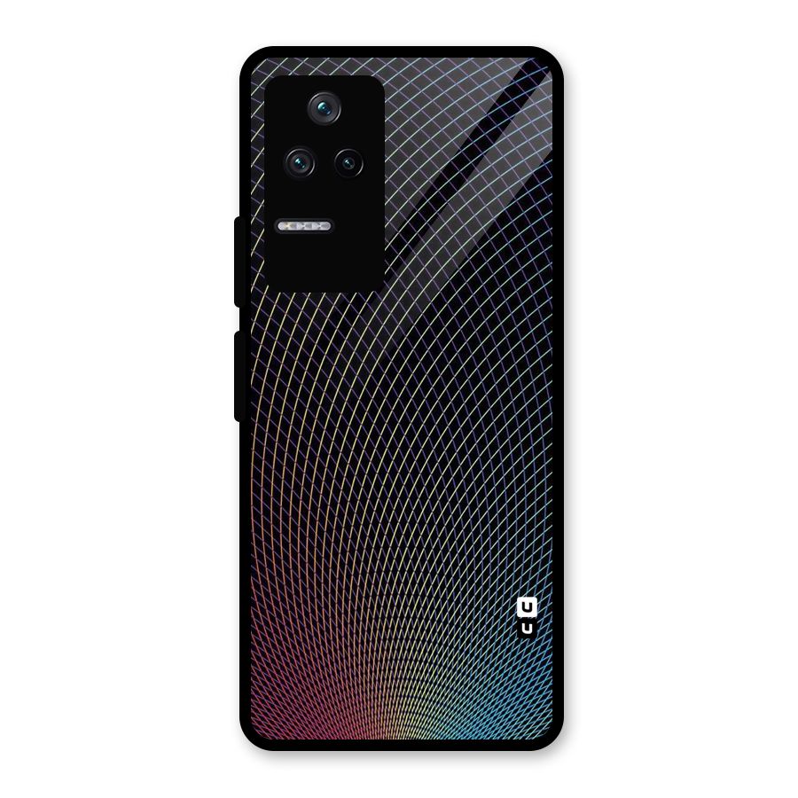 Check Swirls Glass Back Case for Poco F4 5G