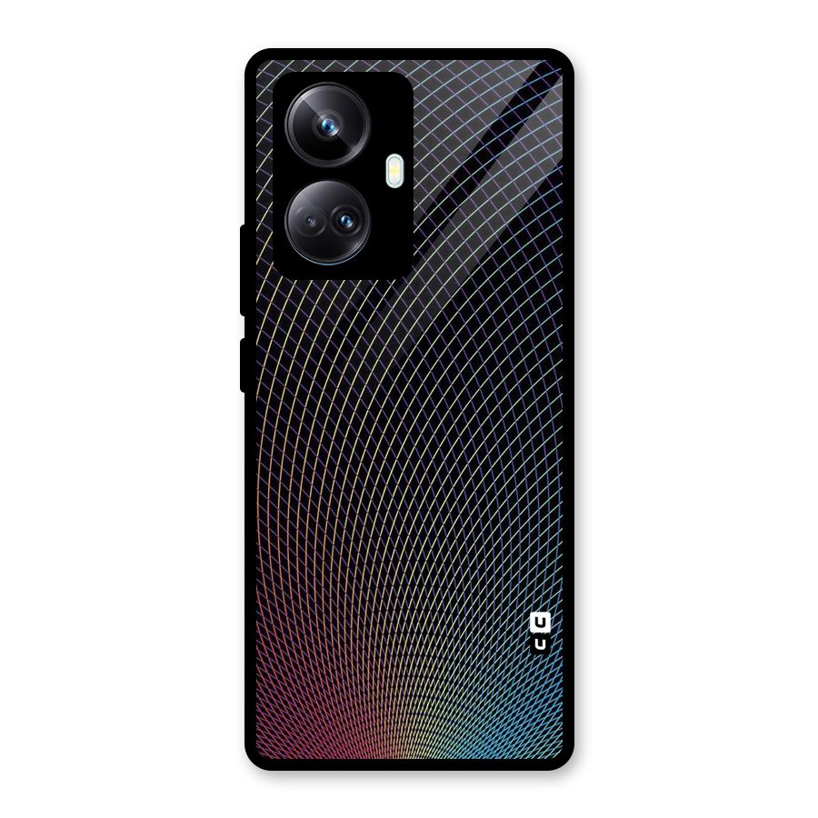 Check Swirls Glass Back Case for Realme 10 Pro Plus