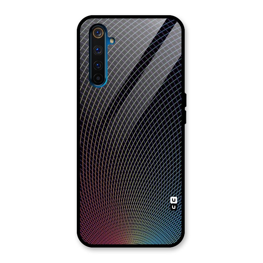 Check Swirls Glass Back Case for Realme 6 Pro