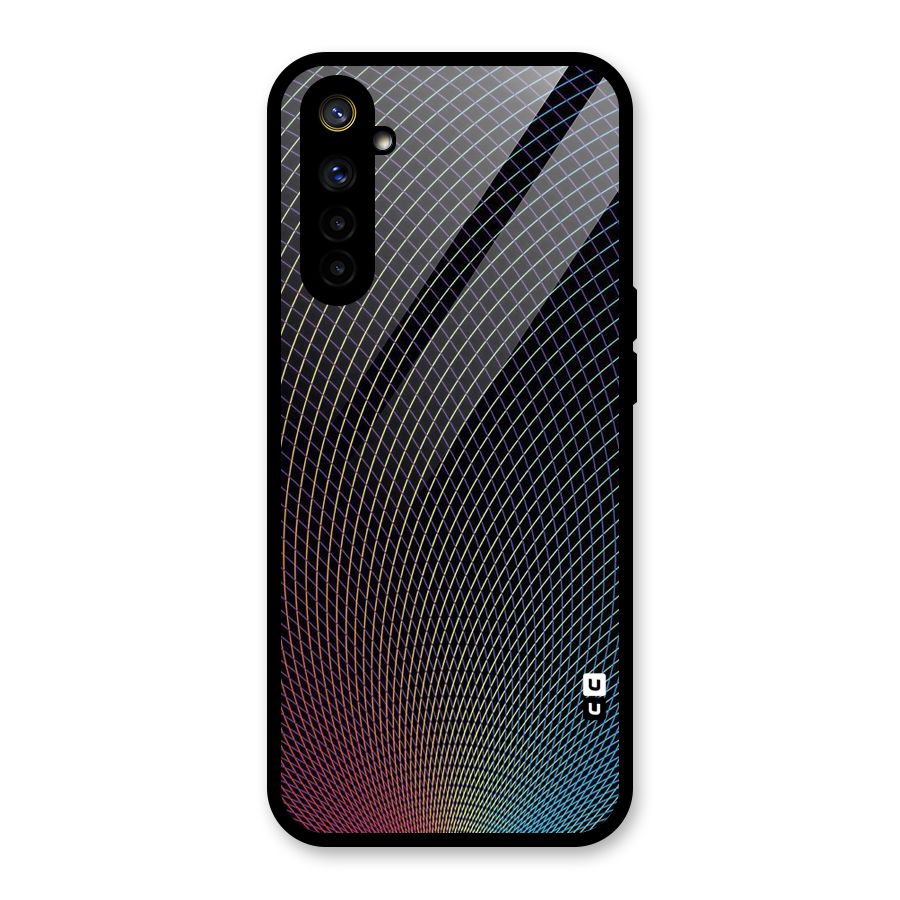 Check Swirls Glass Back Case for Realme 6i