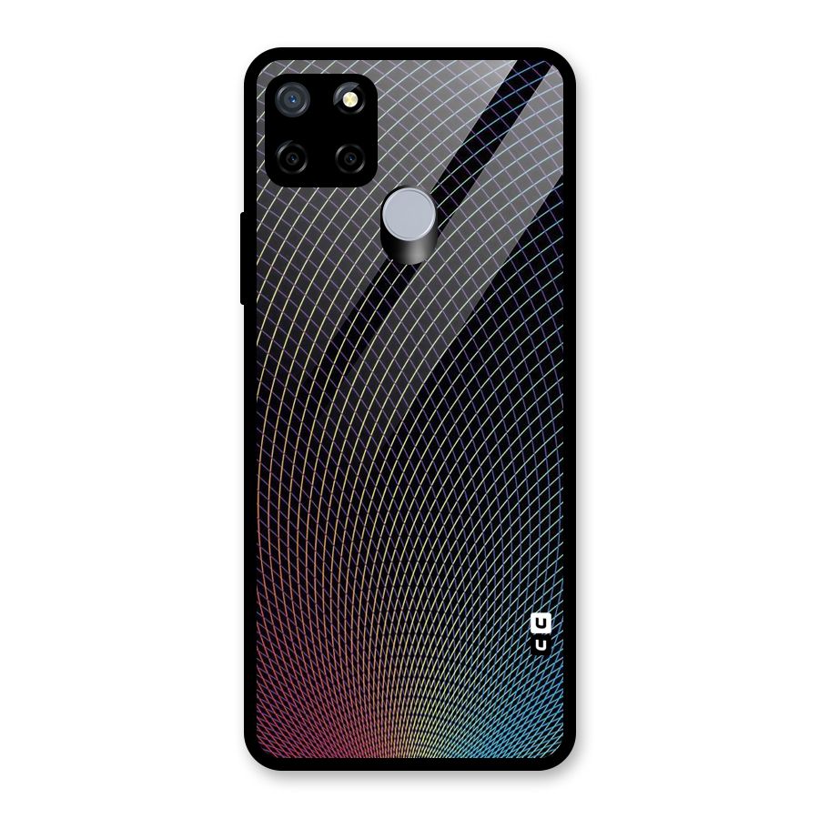 Check Swirls Glass Back Case for Realme C12