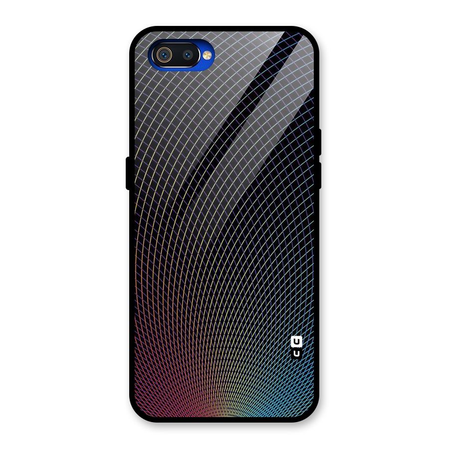 Check Swirls Glass Back Case for Realme C2