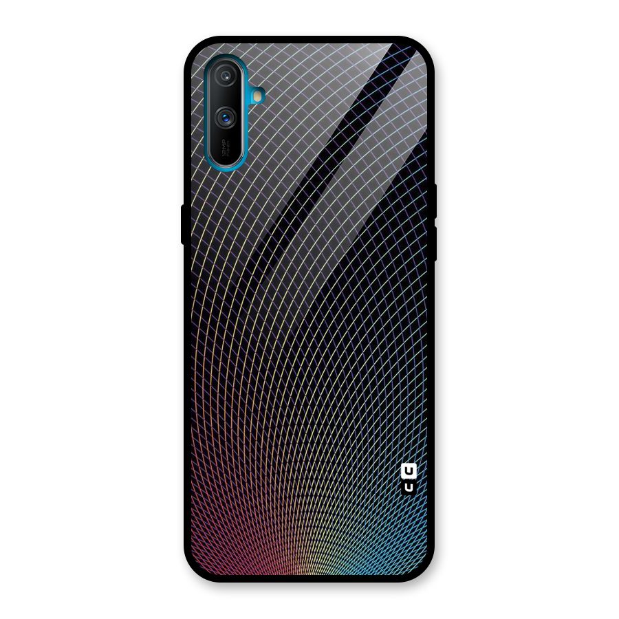 Check Swirls Glass Back Case for Realme C3