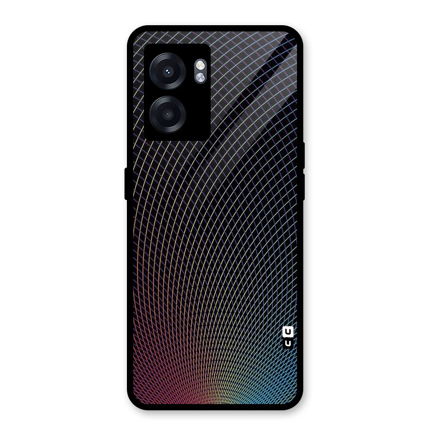 Check Swirls Glass Back Case for Realme Narzo 50 5G
