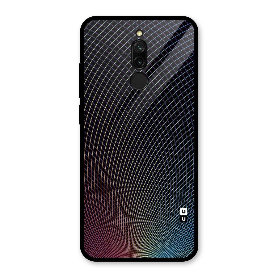 Check Swirls Glass Back Case for Redmi 8