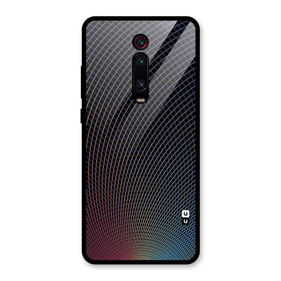 Check Swirls Glass Back Case for Redmi K20 Pro