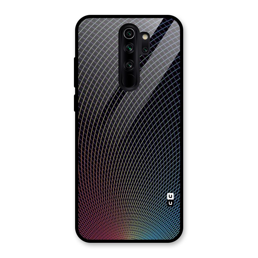 Check Swirls Glass Back Case for Redmi Note 8 Pro