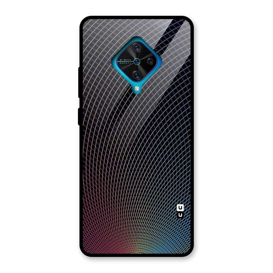 Check Swirls Glass Back Case for Vivo S1 Pro