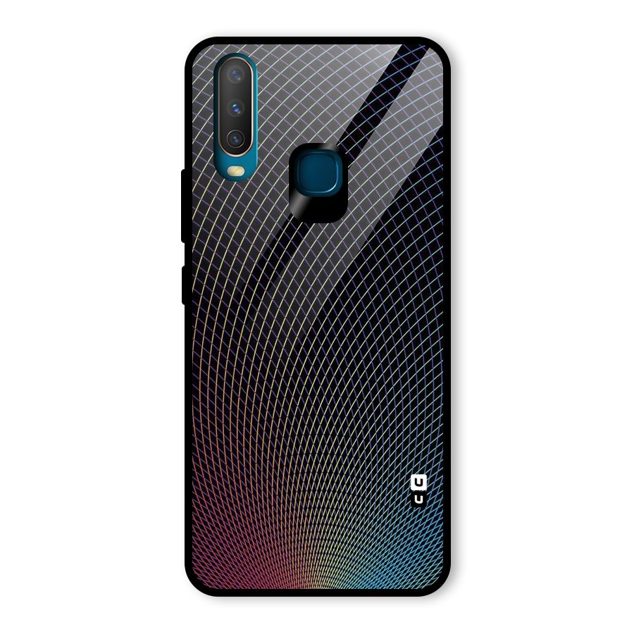 Check Swirls Glass Back Case for Vivo U10