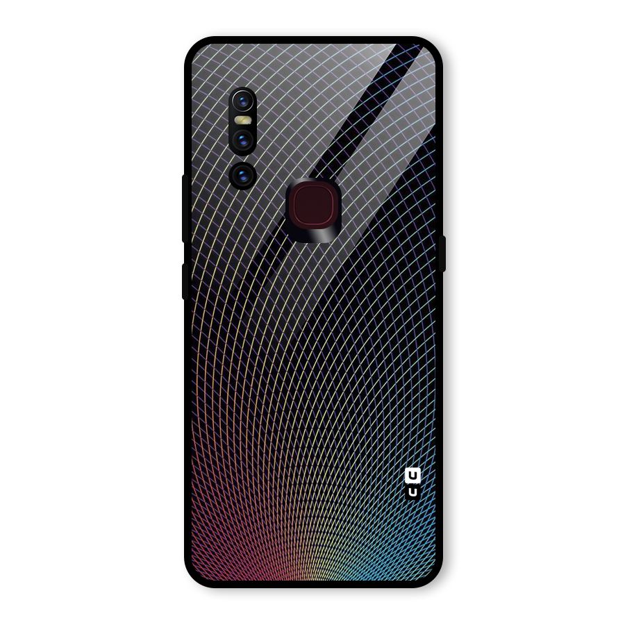 Check Swirls Glass Back Case for Vivo V15