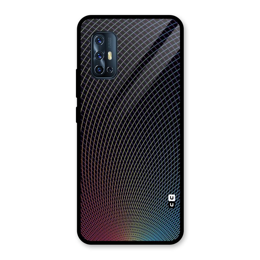 Check Swirls Glass Back Case for Vivo V17