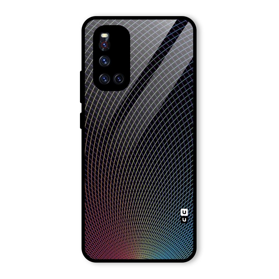 Check Swirls Glass Back Case for Vivo V19