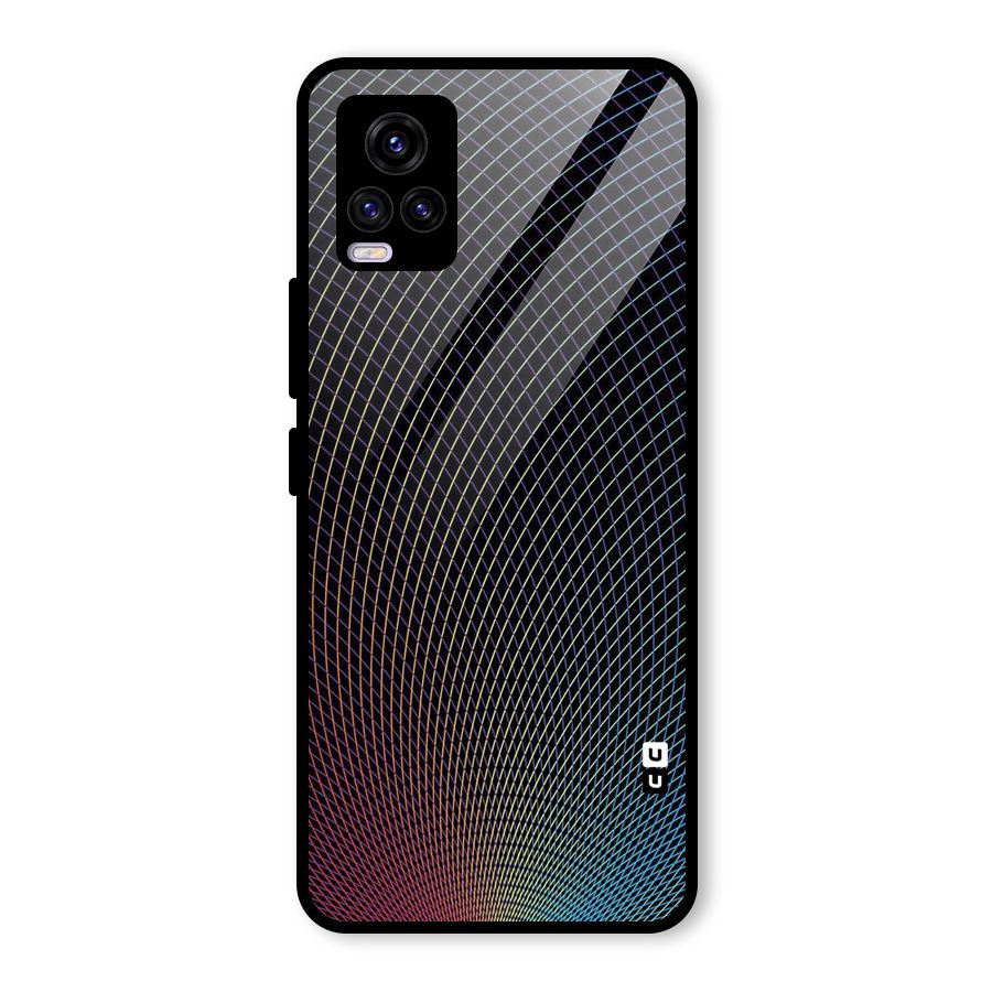 Check Swirls Glass Back Case for Vivo V20