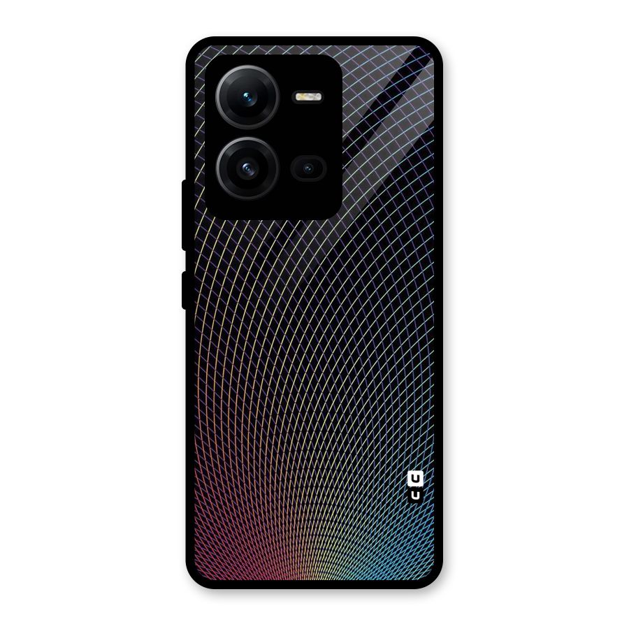 Check Swirls Glass Back Case for Vivo V25