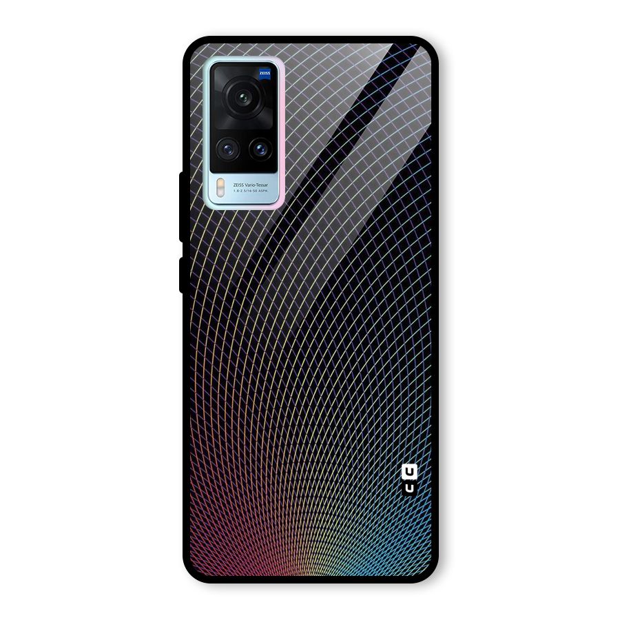 Check Swirls Glass Back Case for Vivo X60