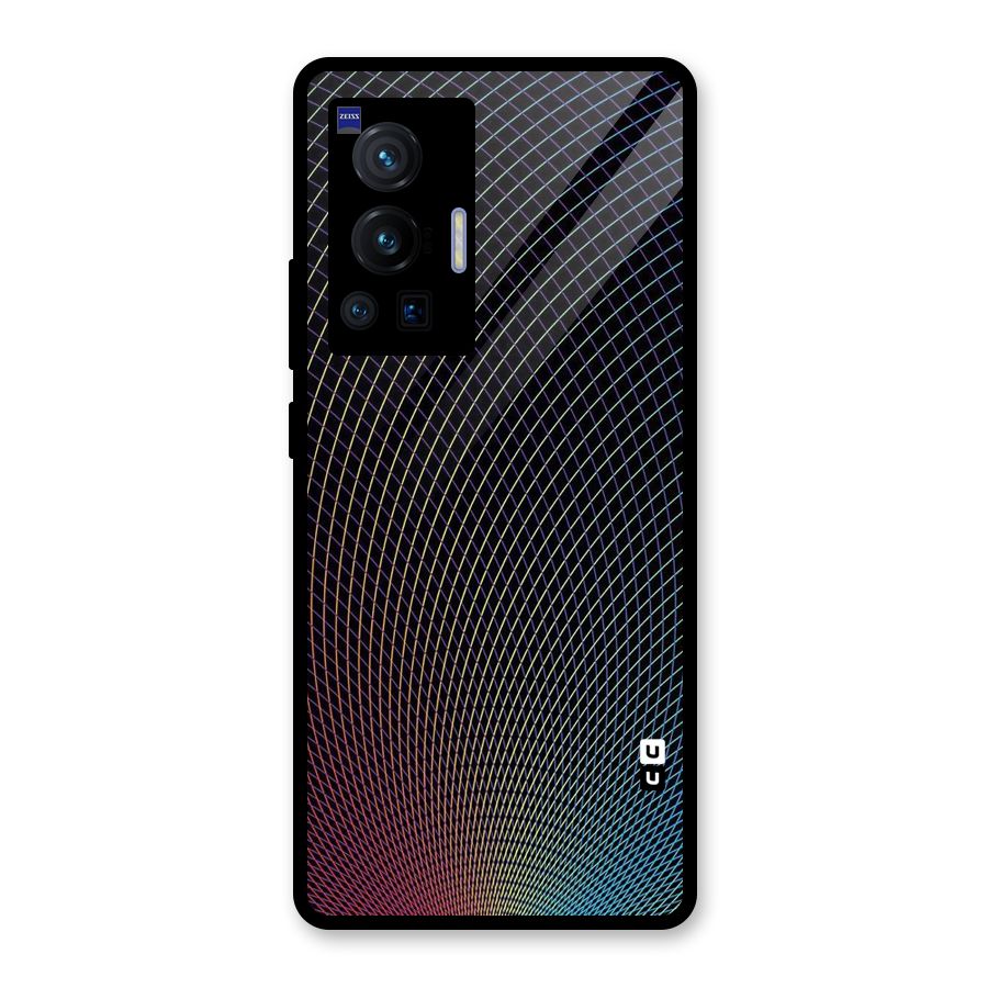 Check Swirls Glass Back Case for Vivo X70 Pro