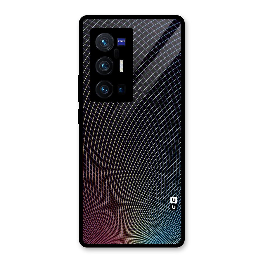 Check Swirls Glass Back Case for Vivo X70 Pro Plus