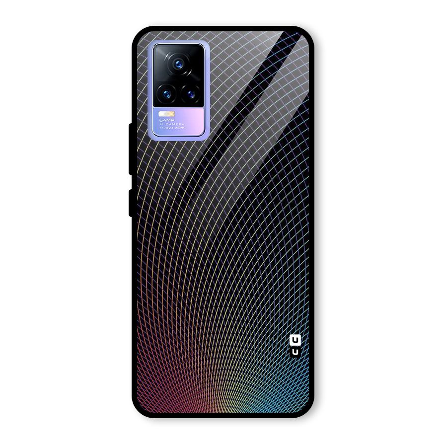 Check Swirls Glass Back Case for Vivo Y73