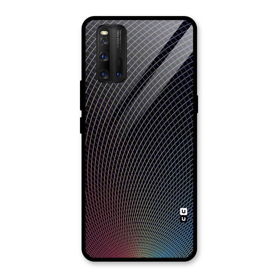 Check Swirls Glass Back Case for Vivo iQOO 3