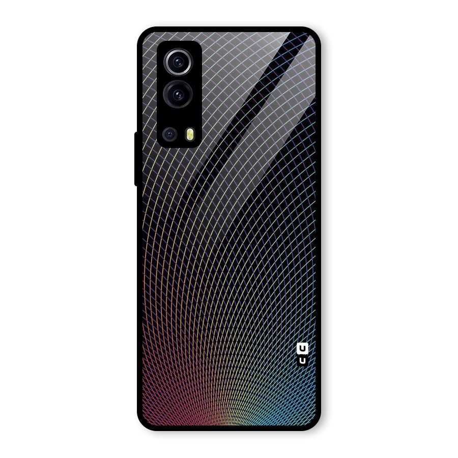 Check Swirls Glass Back Case for Vivo iQOO Z3
