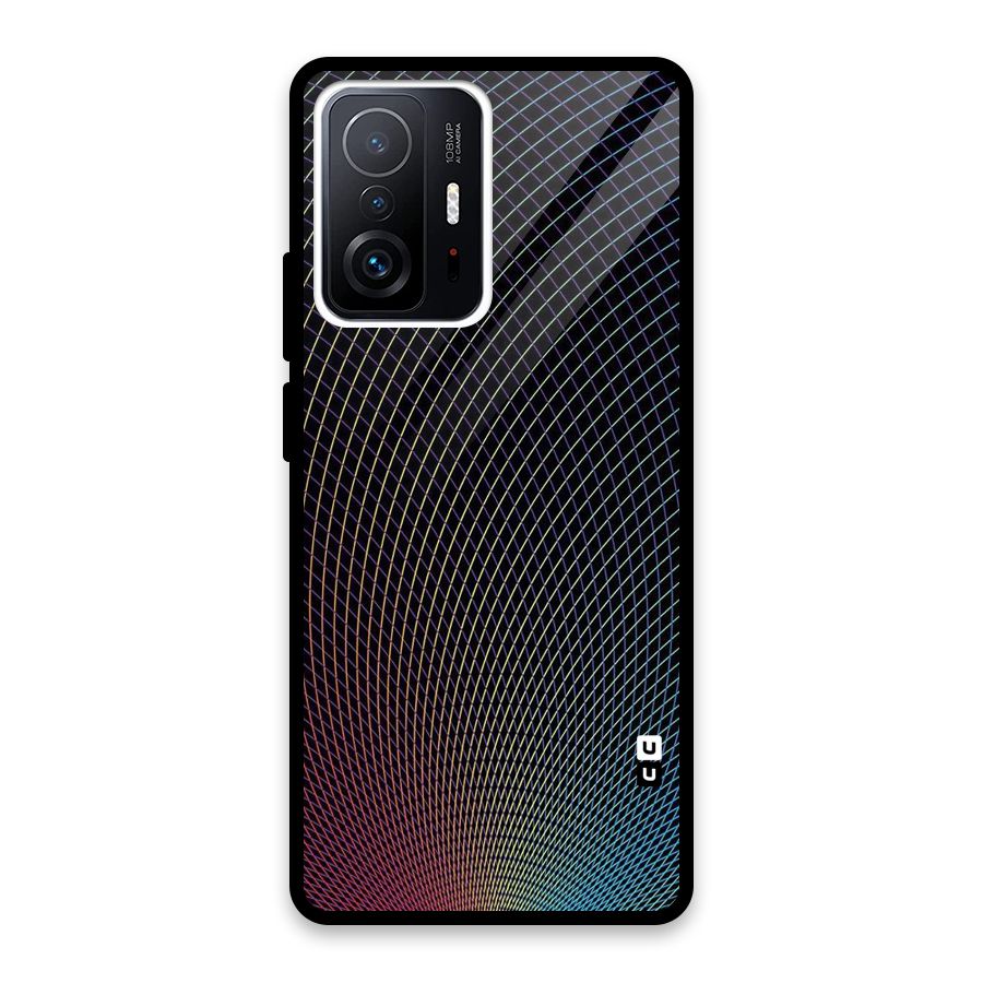 Check Swirls Glass Back Case for Xiaomi 11T Pro