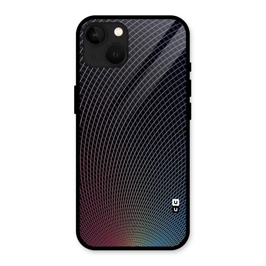 Check Swirls Glass Back Case for iPhone 13