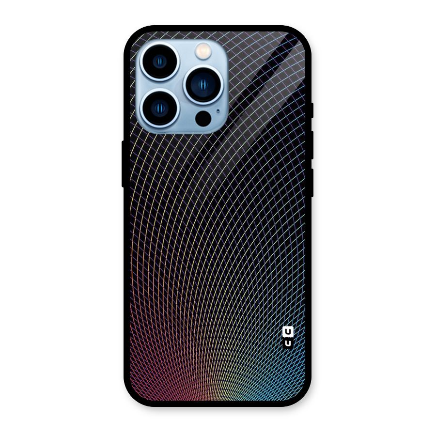 Check Swirls Glass Back Case for iPhone 13 Pro