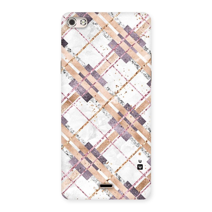 Check Trouble Back Case for Micromax Canvas Silver 5