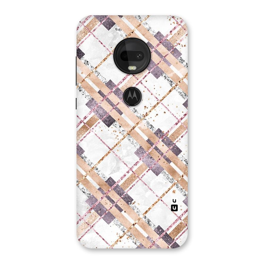 Check Trouble Back Case for Moto G7