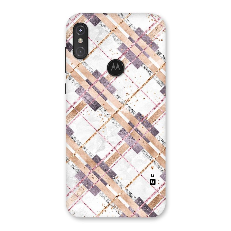 Check Trouble Back Case for Motorola One Power