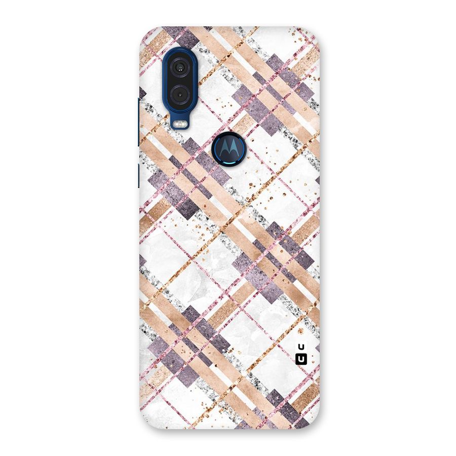 Check Trouble Back Case for Motorola One Vision