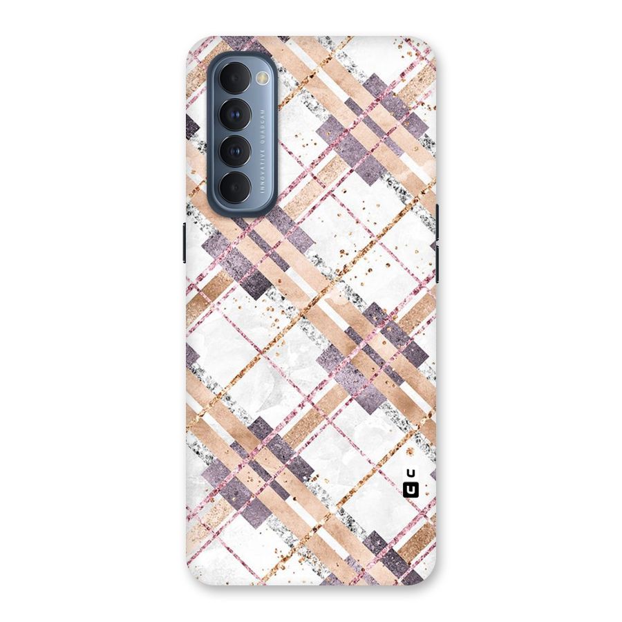 Check Trouble Back Case for Reno4 Pro