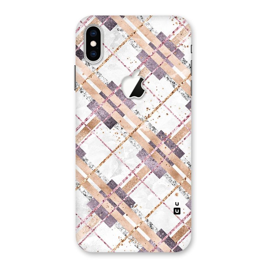 Check Trouble Back Case for iPhone XS Max Apple Cut