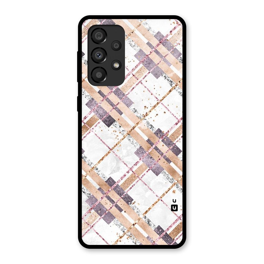 Check Trouble Glass Back Case for Galaxy A33 5G