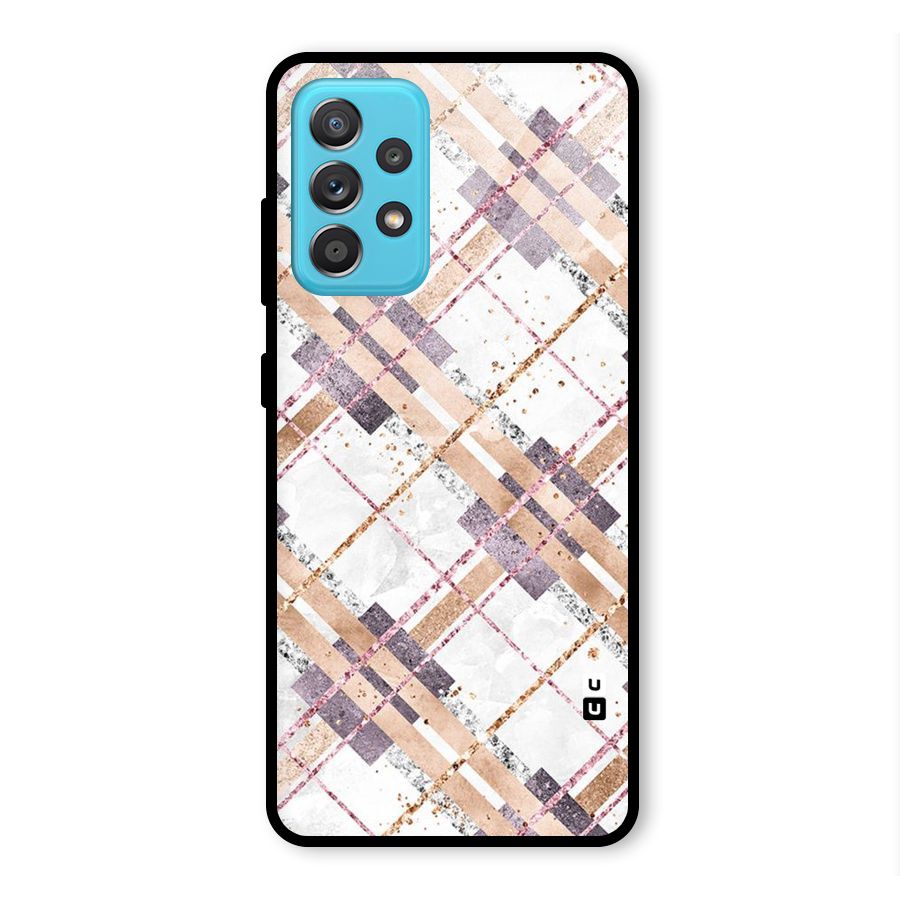 Check Trouble Glass Back Case for Galaxy A52s 5G