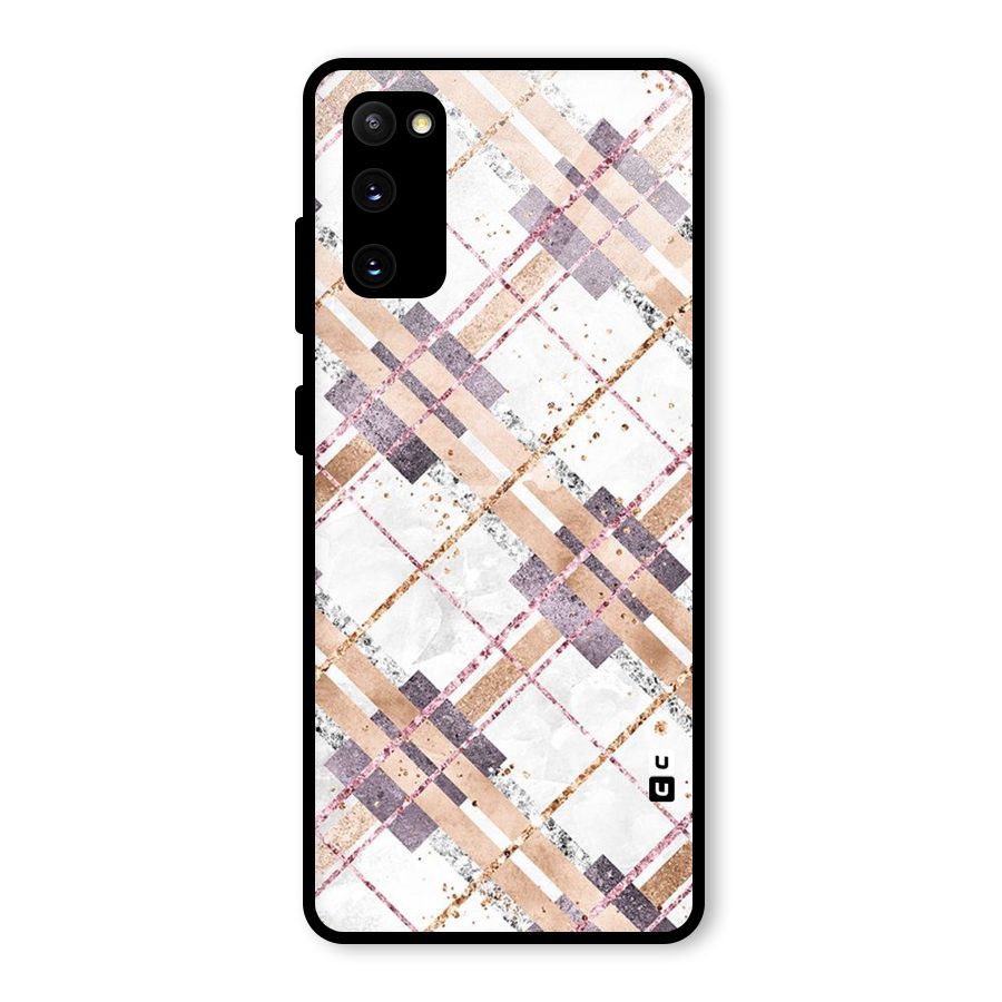Check Trouble Glass Back Case for Galaxy S20 FE 5G