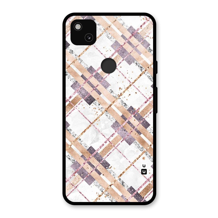 Check Trouble Glass Back Case for Google Pixel 4a