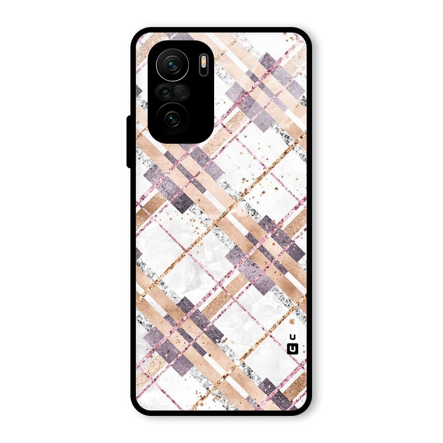 Check Trouble Glass Back Case for Mi 11X Pro