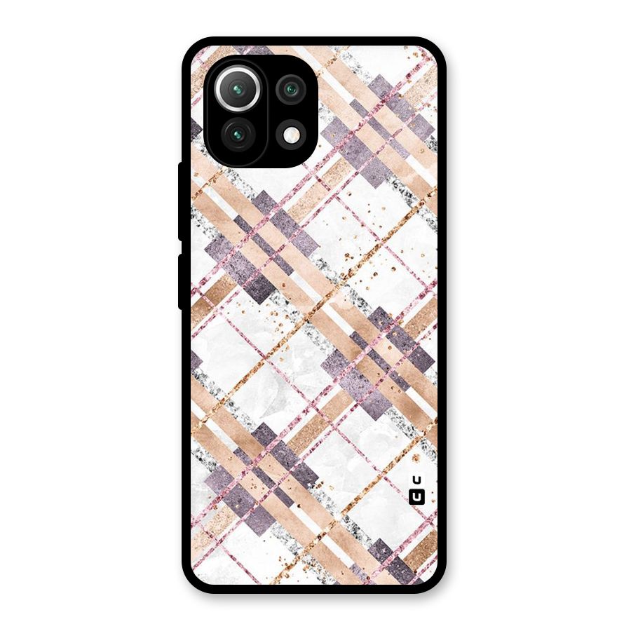Check Trouble Glass Back Case for Mi 11 Lite NE 5G