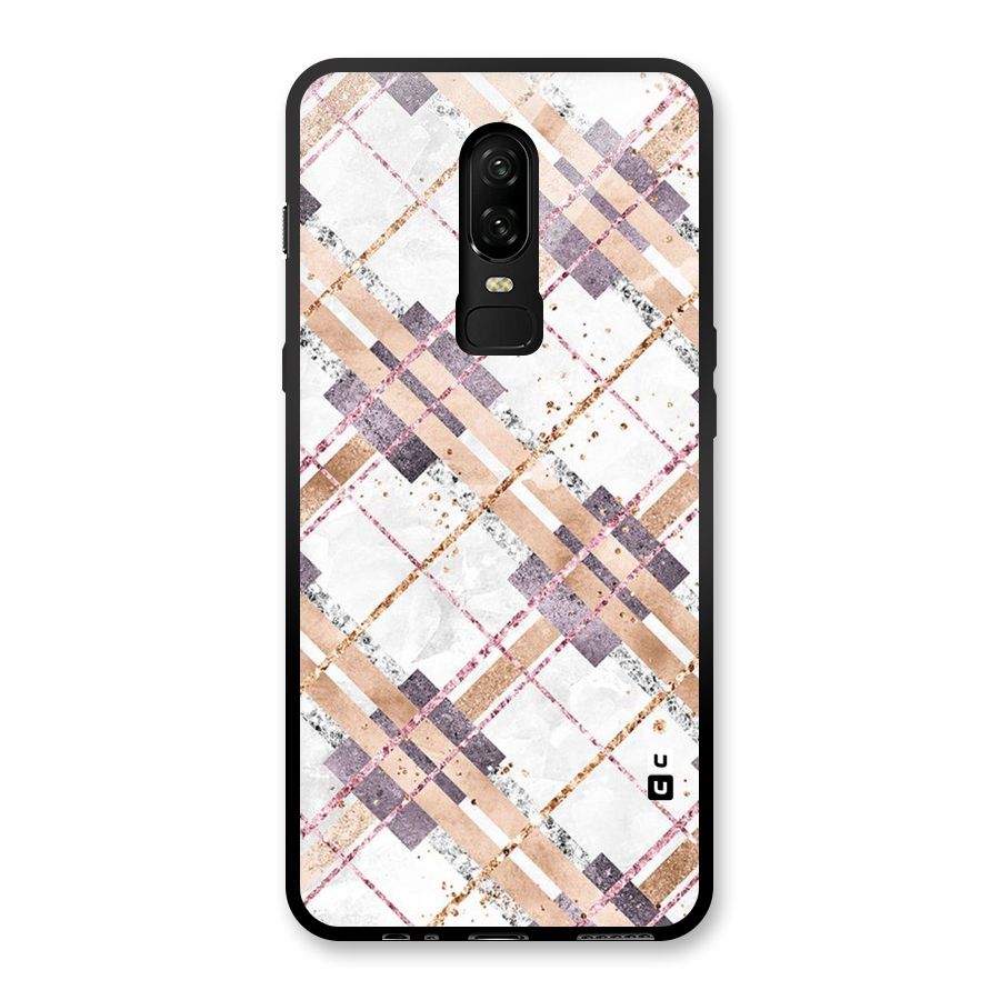 Check Trouble Glass Back Case for OnePlus 6